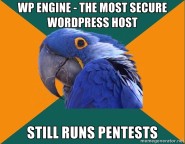 WP Engine Most Secure Host - Paranoid Parrot